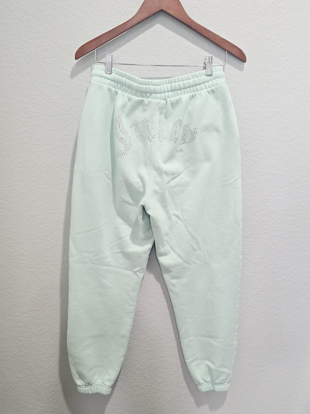 Juicy Couture x Forever 21 Mint Green Jogger Sweatpants Size L Y2K Crown Logo